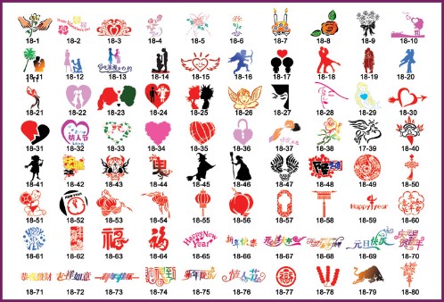 Vinyl airbrush stencils 18